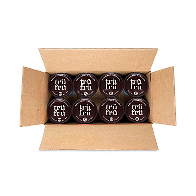Tru Fru Nature's Hyper-Chilled Raspberries in White and Dark Chocolate, 5 oz Cup, 8/Carton (GRR90300268)