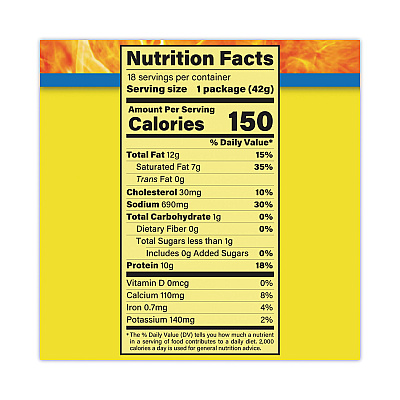 Slim Jim Beef and Cheese Meat Sticks, 1.5 oz, 18/Carton (GRR20900656)