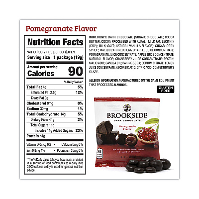 BROOKSIDE Dark Chocolate Fruit, Acai Blueberry and Pomegranate, 30 Pouches/Carton (GRR22001031)