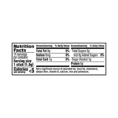 Trident Sugar-Free Gum, Perfect Peppermint, 14 Pieces/Pack, 12 Packs/Carton (GRR20902517)