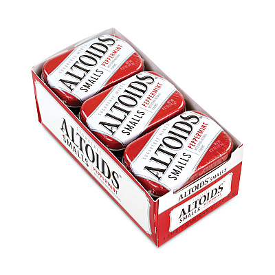 Altoids Smalls Sugar Free Mints, Peppermint, 0.37 oz, 9 Tins/Pack (GRR20900486)