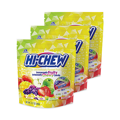 Hi-Chew Fruit Chews, Original, 12.7 oz, 3/Carton (GRR20902502)
