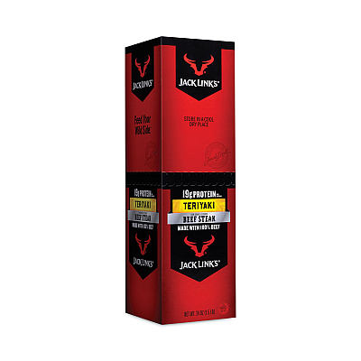 Jack Links Jumbo Teriyaki Beek Steak, 2 oz, 12/Box (GRR27800011)