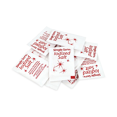 Diamond Crystal Iodized Salt Packet, 0.6 g Packet, 3,000/Carton (GRR20900355)