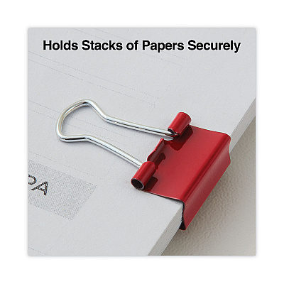 Universal Binder Clips with Storage Tub, Mini, Assorted Colors, 60/Pack (UNV31027)