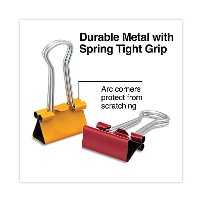 Universal Binder Clips with Storage Tub, Small, Assorted Colors, 40/Pack (UNV31028)