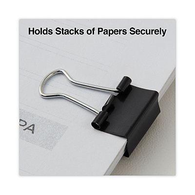 Universal Binder Clip Value Pack, Mini, Black/Silver, 36/Box (UNV10199VP3)