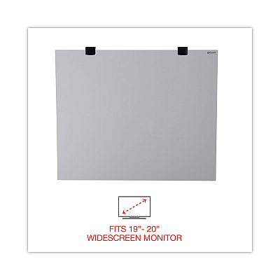 Innovera Protective Antiglare LCD Monitor Filter for 19" to 20" Widescreen Flat Panel Monitor, 16:10 Aspect Ratio (IVR46404)