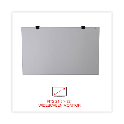 Innovera Protective Antiglare LCD Monitor Filter for 21.5" to 22" Widescreen Flat Panel Monitor, 16:9/16:10 Aspect Ratio (IVR46405)