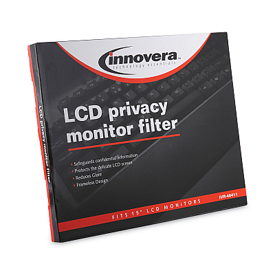 Innovera Premium Antiglare Blur Privacy Monitor Filter for 15" Flat Panel Monitor (IVR46411)