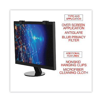 Innovera Premium Antiglare Blur Privacy Monitor Filter for 15" Flat Panel Monitor (IVR46411)