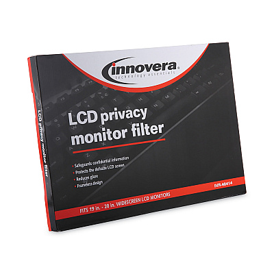 Innovera Premium Antiglare Blur Privacy Monitor Filter for 19" to 20" Widescreen Flat Panel Monitor, 16:10 Aspect Ratio (IVR46414)