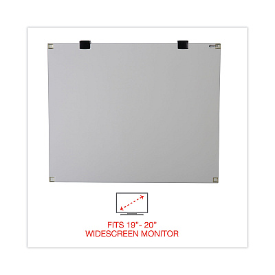 Innovera Premium Antiglare Blur Privacy Monitor Filter for 19" to 20" Widescreen Flat Panel Monitor, 16:10 Aspect Ratio (IVR46414)
