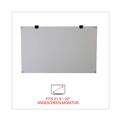 Innovera Premium Antiglare Blur Privacy Monitor Filter for 21.5" to 22" Widescreen Flat Panel Monitor, 16:9/16:10 Aspect Ratio (IVR46415)