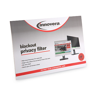 Innovera Blackout Privacy Filter for 24" Widescreen Flat Panel Monitor, 16:10 Aspect Ratio (IVRBLF24W)