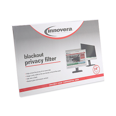 Innovera Blackout Privacy Filter for 24" Widescreen Flat Panel Monitor, 16:9 Aspect Ratio (IVRBLF24W9)