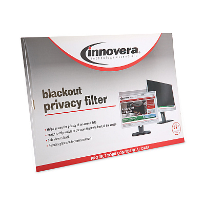 Innovera Blackout Privacy Filter for 27" Widescreen Flat Panel Monitor, 16:9 Aspect Ratio (IVRBLF27W)