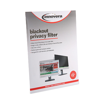 Innovera Blackout Privacy Filter for 15" Flat Panel Monitor/Laptop (IVRBLF150)