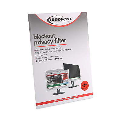 Innovera Blackout Privacy Filter for 17" Widescreen Flat Panel Monitor/Laptop, 16:10 Aspect Ratio (IVRBLF170W)