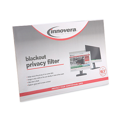 Innovera Blackout Privacy Filter for 18.5" Widescreen Flat Panel Monitor, 16:9 Aspect Ratio (IVRBLF185W)