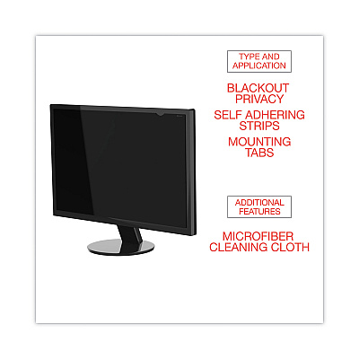 Innovera Blackout Privacy Filter for 19" Widescreen Flat Panel Monitor, 16:10 Aspect Ratio (IVRBLF190W)