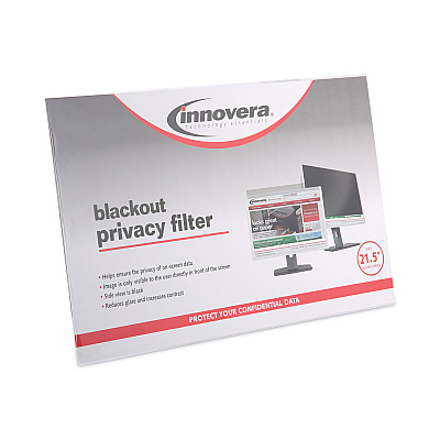 Innovera Blackout Privacy Filter for 21.5" Widescreen Flat Panel Monitor, 16:9 Aspect Ratio (IVRBLF215W)