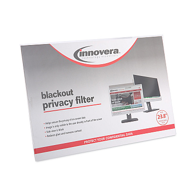 Innovera Blackout Privacy Monitor Filter for 23.8" Widescreen Flat Panel Monitor, 16:9 Aspect Ratio (IVRBLF238W)