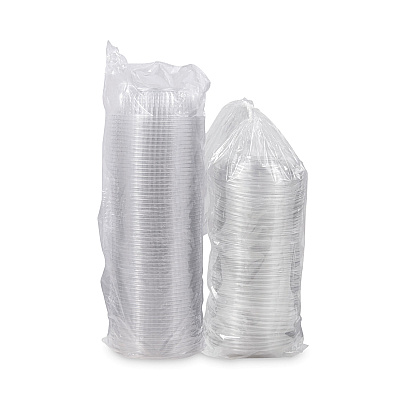 Dart PresentaBowls Bowl/Lid Combo-Paks, 24 oz, 7.25 Diameter x 2.38 h, Clear, Plastic, 63/Pack, 2 Pack/Carton (DCCPET24BCD)