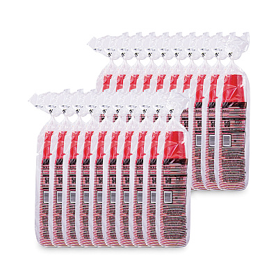 Dart SOLO Party Plastic Cold Drink Cups, 16 oz, Red, 50/Pack (DCCP16RPK)