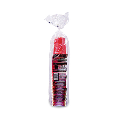 Dart SOLO Party Plastic Cold Drink Cups, 16 oz, Red, 50/Pack (DCCP16RPK)