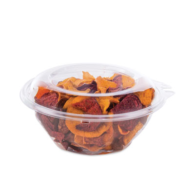 Dart Tamper-Resistant, Tamper-Evident Bowls with Dome Lid, 24 oz, 7" Diameter x 3.1"h, Clear, Plastic, 150/Carton (DCCCTR24BD)