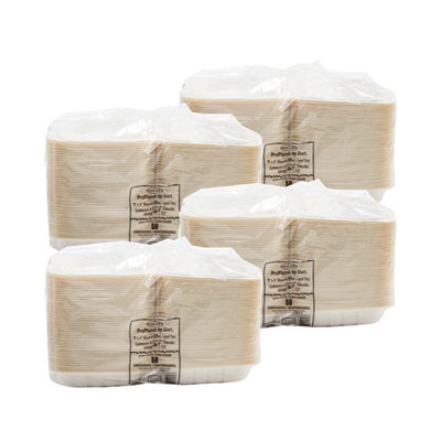Dart Hinged Lid Containers, Hoagie Container, 6.5 x 9 x 2.8, White, Plastic, 200/Carton (DCC206MFPPHT1)
