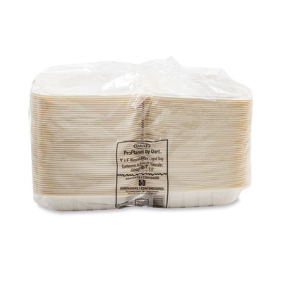 Dart Hinged Lid Containers, Hoagie Container, 6.5 x 9 x 2.8, White, Plastic, 200/Carton (DCC206MFPPHT1)