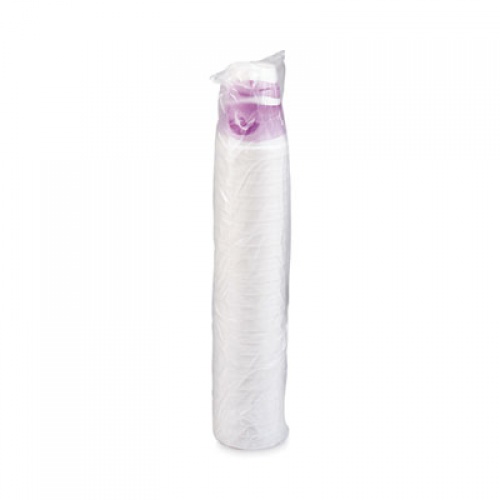 Dart Horizon Hot/Cold Foam Drinking Cups,, 10 oz, White/Purple, 25/Bag, 40 Bags/Carton (10J10H)