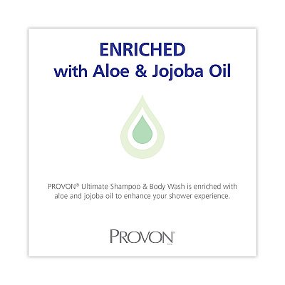 PROVON Ultimate Shampoo and Body Wash, Herbal Scent, 1,000 mL, 8/Carton (GOJ3127)