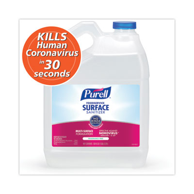 PURELL Foodservice Surface Sanitizer, Fragrance Free, 1 gal Bottle, 4/Carton (GOJ434104CT)
