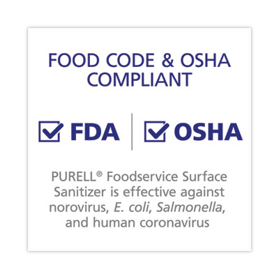 PURELL Foodservice Surface Sanitizer, Fragrance Free, 1 gal Bottle, 4/Carton (GOJ434104CT)