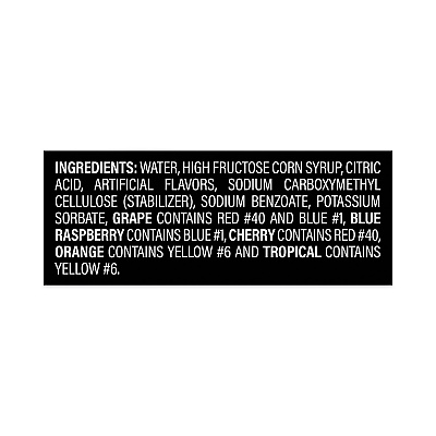 Kisko Giant Tropical Freezies Ice Pops, 5.5 oz Tube, Fruit Punch, Guava, Mango, Pineapple, 50/Carton (GRR20900478)