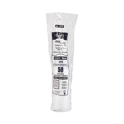 Dart Conex ClearPro Plastic Cold Cups, 12 oz, Clear, 50/Sleeve, 20 Sleeves/Carton (SCC12PX)