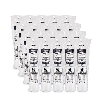 Dart Conex ClearPro Plastic Cold Cups, 12 oz, Clear, 50/Sleeve, 20 Sleeves/Carton (SCC12PX)