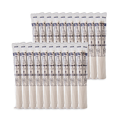 Solo Single-Sided Poly Paper Hot  Cups, 16 oz, White, 50 Sleeve, 20 Sleeves/Carton (SCC316W)