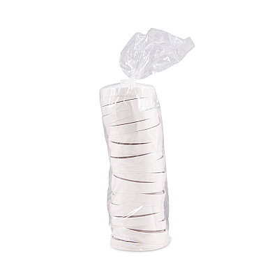 Solo Spiral-Wound Paper Hot Cup Lids, Fits 16 oz Cups, White, 25/Sleeve, 20 Sleeves/Carton (SCCCA16A)