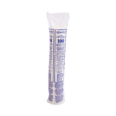 Dart Optima Reclosable Lids for Hot Paper Cups, Fits 10 oz to 24 oz Cups, White, 1,000/Carton (SCCOPT316)