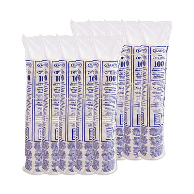 Dart Optima Reclosable Lids for Hot Paper Cups, Fits 10 oz to 24 oz Cups, White, 1,000/Carton (SCCOPT316)