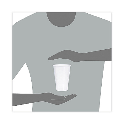 Dart High-Impact Polystyrene Cold Cups, 16 oz, Translucent, 50/Pack (DCCY16TPK)