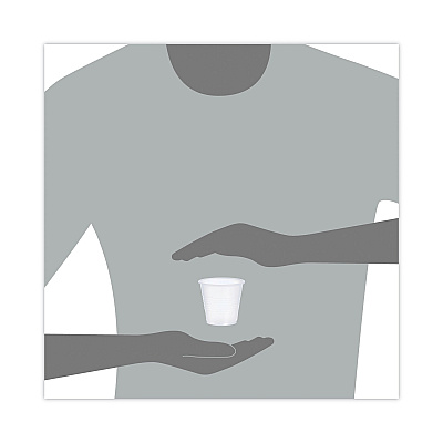 Dart High-Impact Polystyrene Cold Cups, 3.5 oz, Translucent, 100/Pack (DCCY35PK)