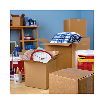 Scotch Greener Commercial Grade Packaging Tape with Dispenser, 1.5" Core, 1.88" x 58.33 ft, Clear (MMM175G)