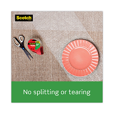 Scotch Tough Grip Moving Packaging Tape with Dispenser, 3" Core, 1.88" x 54.6 yds, Clear (MMM3500RD)