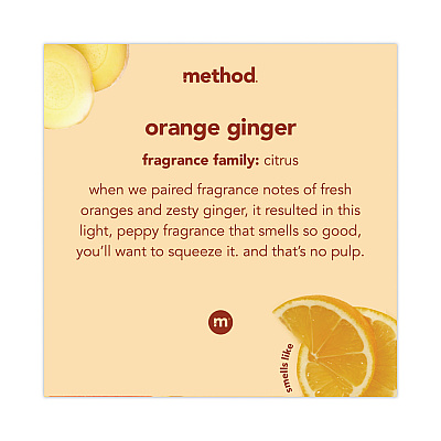 Method Foaming Hand Wash, Orange Ginger Scent, 10 oz (MTH01474EA)