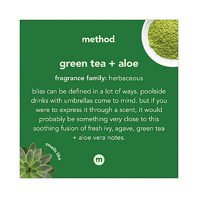 Method Foaming Hand Wash, Green Tea and Aloe Scent, 10 oz (MTH00362)